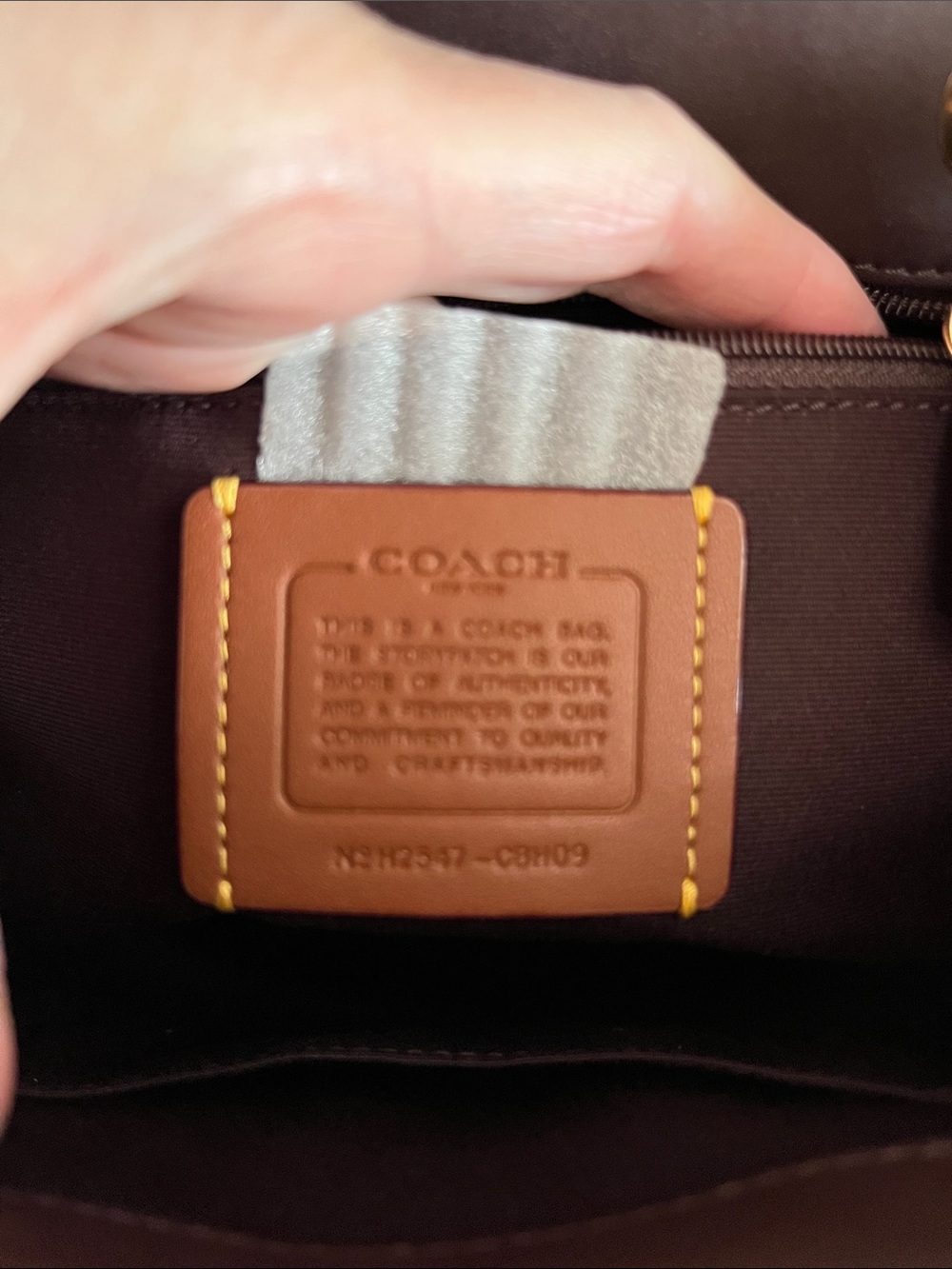 🆕 Coach Hadley Backpack dark wine - Picture 9 of 10